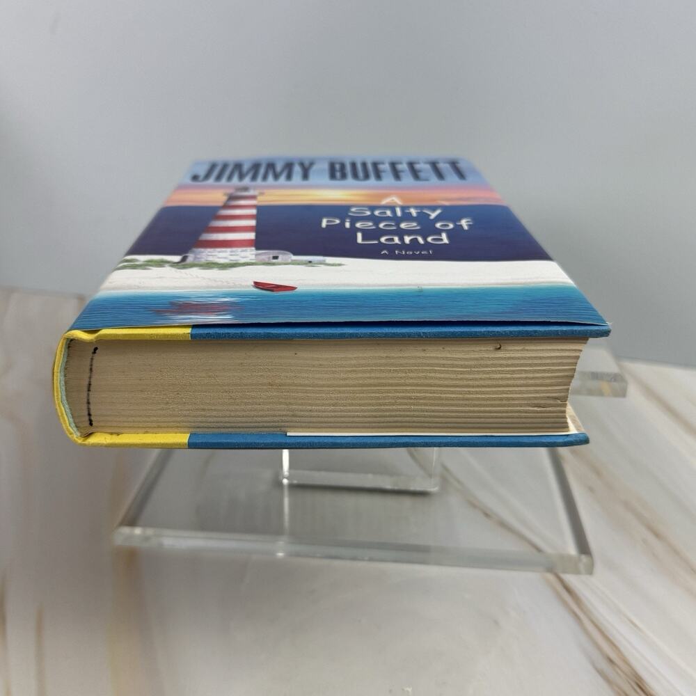 Jimmy Buffett A Salty Piece of Land Novel Hardcover Dust Jacket Adventure EUC - Picture 4 of 9